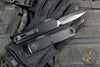 Microtech UTX-85 OTF Knife- GEN IV- Double Edge- Tactical- Black Handle- Black Plain Edge Blade 12324-1 T