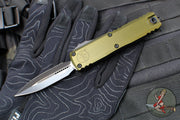 Microtech UTX-85 OTF Knife- GEN IV- Double Edge- OD Green Handle- Black Blade 12324-1 OD