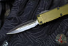 Microtech UTX-85 OTF Knife- GEN IV- Double Edge- OD Green Handle- Black Blade 12324-1 OD