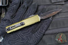 Microtech UTX-85 OTF Knife- GEN IV- Double Edge- OD Green Handle- Black Blade 12324-1 OD