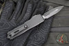 Microtech UTX-85 OTF Knife- GEN IV- Double Edge- Tactical- Black Handle- Black Part Serrated Blade 12324-2 T