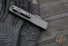 Microtech UTX-85 OTF Knife- GEN IV- Double Edge- Tactical- Black Handle- Black Part Serrated Blade 12324-2 T