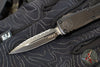 Microtech UTX-85 OTF Knife- GEN IV- Double Edge- Tactical- Black Handle- Black Full Serrated Blade 12324-3 T