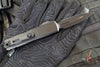 Microtech UTX-85 OTF Knife- GEN IV- Double Edge- Tactical- Black Handle- Black Full Serrated Blade 12324-3 T