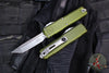 Microtech UTX-85 OTF Knife- GEN IV- Tanto Edge- OD Green Handle- Stonewash Finished Blade 12334-10 OD