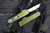 Microtech UTX-85 OTF Knife- GEN IV- Tanto Edge- OD Green Handle- Stonewash Finished Blade 12334-10 OD