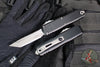 Microtech UTX-85 OTF Knife- GEN IV- Tanto Edge- Black Handle- Apocalyptic Full Serrated Blade 12334-12 AP