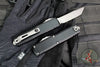 Microtech UTX-85 OTF Knife- GEN IV- Tanto Edge- Black Handle- Apocalyptic Full Serrated Blade 12334-12 AP