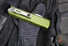 Microtech UTX-85 OTF Knife- GEN IV- Tanto Edge- OD Green Handle- Stonewash Full Serrated Blade 12334-12 OD