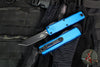 Microtech UTX-85 OTF Knife- GEN IV- Tanto Edge- Blue Handle- Black Finished Blade 12334-1 BL