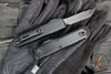 Microtech UTX-85 OTF Knife- GEN IV- Tanto Edge- Tactical- Black Handle- Black Part Serrated Finished Blade 12334-2 T