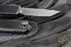 Microtech UTX-85 OTF Knife- GEN IV- Tanto Edge- Tactical- Black Handle- Black Part Serrated Finished Blade 12334-2 T