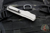 Microtech Cypher II 2024- Single Edge- Natural Clear Finished Handle- Apocalyptic Plain Edge Blade 1241-10 APNC