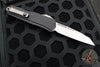 Microtech Cypher II 2024- Single Edge- Black Handle- Stonewash Plain Edge Blade 1241-10