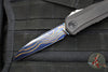 Microtech Cypher II 2024- Single Edge- Black Handle- Blued Baker Forge Coppermai Damascus Blade 1241-1 16 MS1