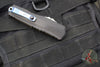 Microtech Cypher II 2024- Single Edge- Black Handle- Blued Baker Forge Coppermai Damascus Blade 1241-1 16 MS1