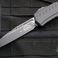 Microtech Cypher II 2024- Tactical- Single Edge- Black Handle- Black Plain Edge Blade 1241-1 T