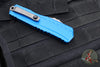 Microtech Cypher II 2024- Double Edge- Blue Finished Handle- Apocalyptic Plain Edge Blade 1242-10 APBL