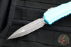 Microtech Cypher II 2024- Double Edge- Turquoise Finished Handle- Apocalyptic Plain Edge Blade 1242-10 APTQ