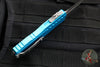 Microtech Cypher II 2024- Double Edge- Turquoise Finished Handle- Apocalyptic Plain Edge Blade 1242-10 APTQ