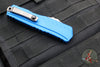 Microtech Cypher II 2024- Double Edge- Blue Handle- Stonewash Plain Edge Blade 1242-10 BL