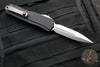 Microtech Cypher II 2024- Double Edge- Black Handle- Stonewash Plain Edge Blade 1242-10