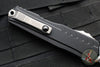 Microtech Cypher II 2024- Double Edge- Black Handle- Stonewash Plain Edge Blade 1242-10