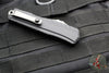 Microtech Cypher II 2024- Double Edge- Black Handle- Stonewash Plain Edge Blade 1242-10