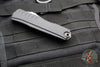 Microtech Cypher II 2024- Double Edge- Black Handle- Stonewash Plain Edge Blade 1242-10