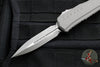Microtech Cypher II 2024- Double Edge- Natural Clear Finished Handle- Apocalyptic Plain Edge Blade 1242-10 APNC