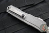 Microtech Cypher II 2024- Double Edge- Natural Clear Finished Handle- Apocalyptic Plain Edge Blade 1242-10 APNC