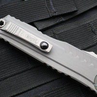 Microtech Cypher II 2024- Double Edge- Natural Clear Finished Handle- Apocalyptic Plain Edge Blade 1242-10 APNC