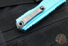 Microtech Cypher II- Double Edge- Turquoise Handle- Apocalyptic Full Serrated Edge Blade 1242-12 APTQ