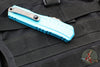 Microtech Cypher II- Double Edge- Turquoise Handle- Apocalyptic Full Serrated Edge Blade 1242-12 APTQ