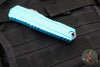 Microtech Cypher II- Double Edge- Turquoise Handle- Apocalyptic Full Serrated Edge Blade 1242-12 APTQ