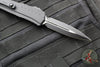 Microtech Cypher II- Double Edge- Tactical- Black Handle- Black Plain Edge Blade 1242-1 T