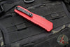 Microtech Cypher II 2024- Double Edge- Red Handle- Black Part Serrated Edge Blade 1242-2 RD