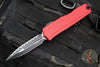 Microtech Cypher II 2024- Double Edge- Red Handle- Black Full Serrated Edge Blade 1242-3 RD