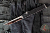 Microtech Halo III- Single Edge- Marfione Custom- Tanto Edge- Star Grind- Black Handle- Mirror Polished Blade 1251-STMPBKNC-MCK