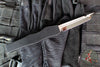 Microtech Halo III- Single Edge- Marfione Custom- Tanto Edge- Star Grind- Black Handle- Mirror Polished Blade 1251-STMPBKNC-MCK