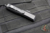 Microtech OTF Knife- Daytona- Tactical- Double Edge- Black With Carbon Fiber Inlay- Black Blade 126-1 TCFIS