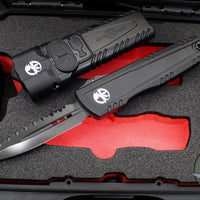 Microtech Surefire Collaboration Set- Luminary OTF- DLC Full Serrated And Stiletto Pro II Flashlight Set 1270-3 DLCT