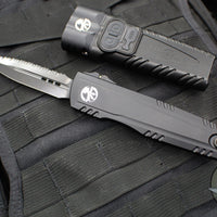 Microtech Surefire Collaboration Set- Luminary OTF- DLC Full Serrated And Stiletto Pro II Flashlight Set 1270-3 DLCT