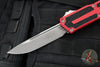 Microtech Scarab II - Single Edge- Red Handle- Apocalyptic Blade 1278-10 APRD