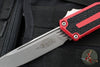 Microtech Scarab II - Single Edge- Red Handle- Apocalyptic Blade 1278-10 APRD