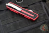 Microtech Scarab II - Single Edge- Red Handle- Apocalyptic Blade 1278-10 APRD