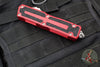 Microtech Scarab II - Single Edge- Red Handle- Apocalyptic Blade 1278-10 APRD