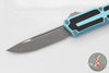 Microtech Scarab II- Single Edge- Turquoise Handle- Apocalyptic Blade 1278-10 APTQ