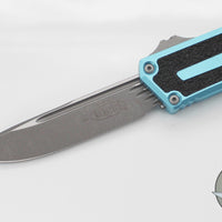 Microtech Scarab II- Single Edge- Turquoise Handle- Apocalyptic Blade 1278-10 APTQ