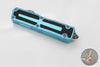 Microtech Scarab II- Single Edge- Turquoise Handle- Apocalyptic Blade 1278-10 APTQ